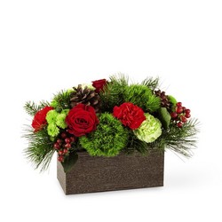 The FTD Christmas Cabin Bouquet From Rogue River Florist, Grant's Pass Flower Delivery